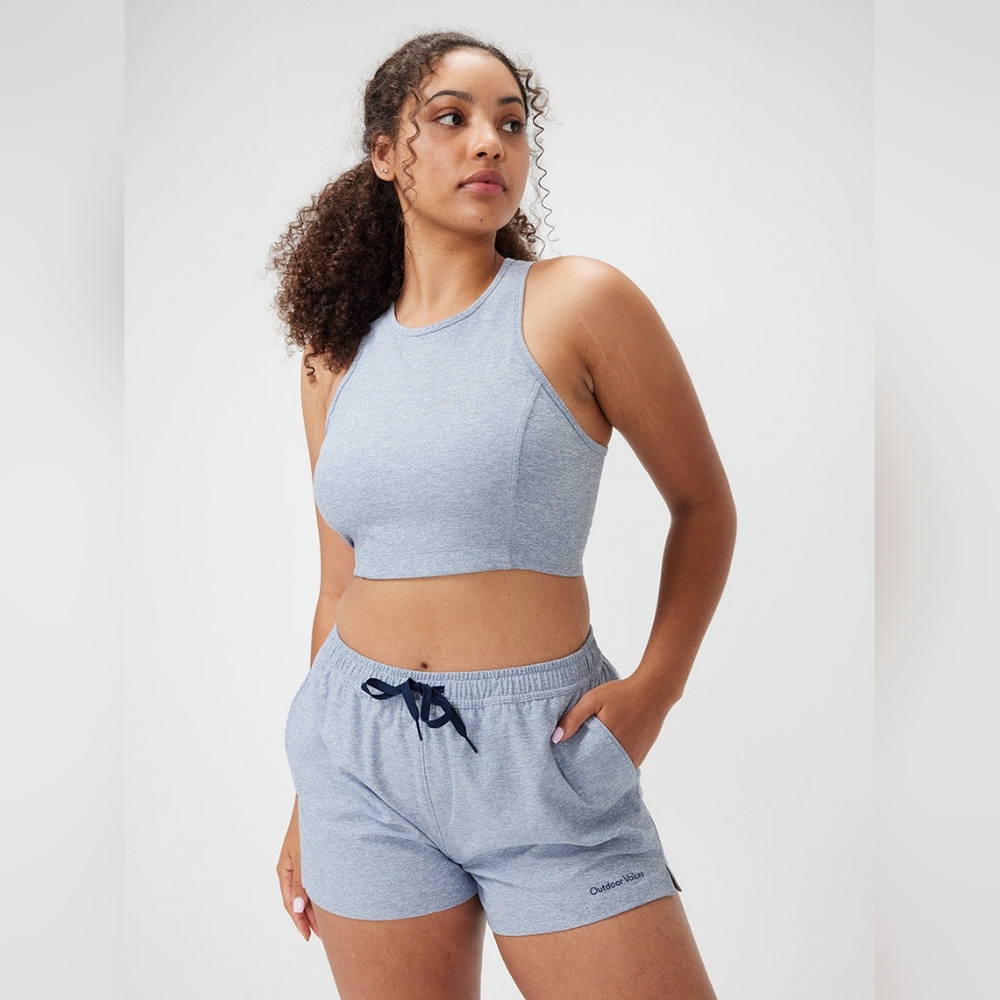Outdoor Voices Athena High Neck Racerback Sports Bra